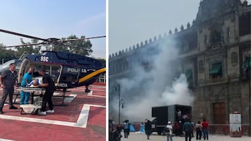 Normalistas lanzan petardos a Palacio Nacional; hay 26 policías heridos | qué pasó y últimas noticias