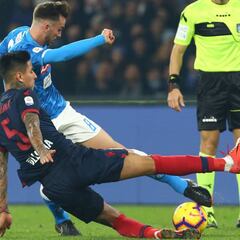 Pulgar aportó con una asistencia en derrota del Bologna