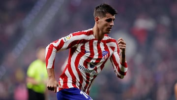 Morata, durante el partido ante el Celta.