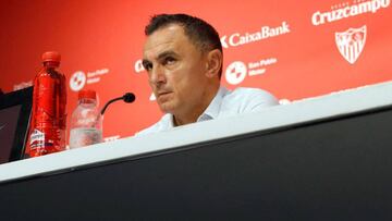 El t¨¦cnico del Ujpest dice que el Sevilla es "absoluto favorito"