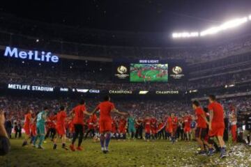 Tras 120 minutos infartantes, la Roja se quedó con el título tras superar por penales a la Albiceleste. Bravo fue el héroe chileno y Messi el villano argentino.