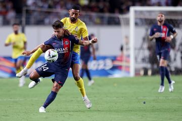 Juan Bernat y Ali Alhassan.