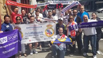 Hermanamiento de peñas madridistas en San Francisco