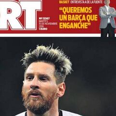 Lionel Messi manda en las portadas de Barcelona