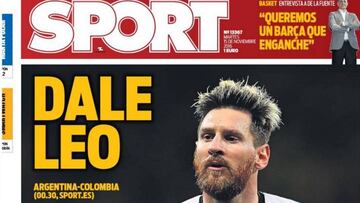 Lionel Messi manda en las portadas de Barcelona