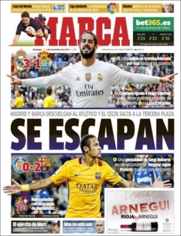 Portadas de la prensa mundial