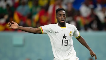 Iñaki Williams, con Ghana.