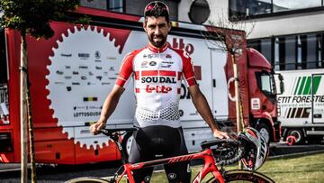 Thomas de Gendt posa antes de una etapa del Tour de Francia.