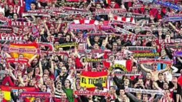 <b>MOVILIZACIÓN. </b>La afición del Atlético se desplazará en masa a la final de Hamburgo.