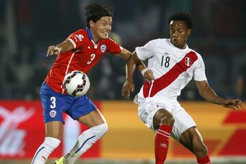 En 2015, jugó dos partidos: en la igualdad ante México por la fase de grupos y también en la semifinal ante Perú.