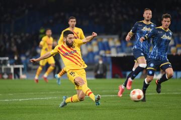 0-1. Jordi Alba marca el primer gol.