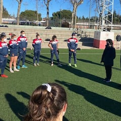 José Manuel Franco visita a las Leonas del Seven antes de las HSBC Spain Sevens