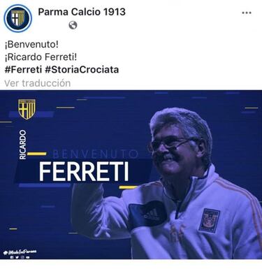 Parma anuncia al 'Tuca' como entrenador y después lo borra