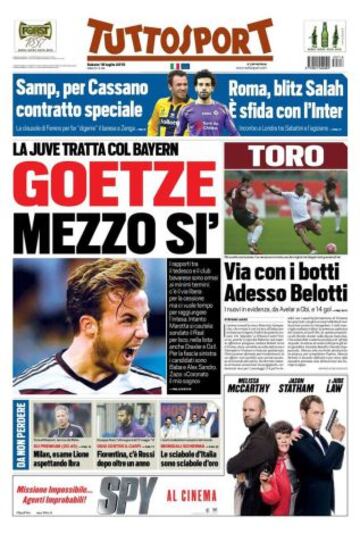 Portadas de la prensa deportiva