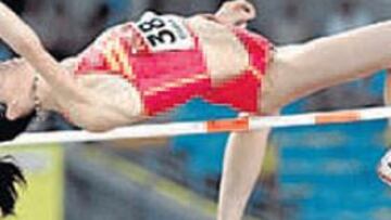 <b>RUTH BEITIA. </b>La cántabra se clasificó sexta en salto de altura.
