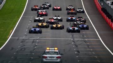 Salida del GP de Austria.