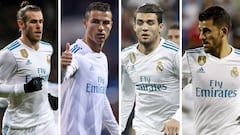 Bale, Cristiano, Kovacic y Ceballos.