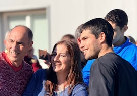 Carlos Alcaraz se entrena en El Palmar ante numerosos aficionados