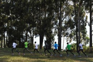 Curioso lugar de entrenamiento de los atletas kenianos