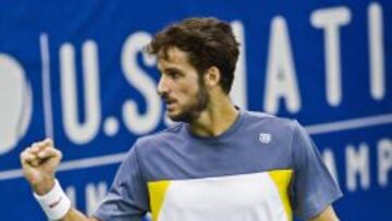 Feliciano Lopez celebra su victoria.