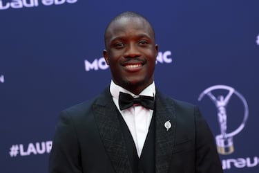 Letsile Tebogo atleta botsuano especialista en carreras de velocidad.​​