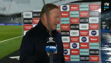 Koeman deja con la palabra en la boca a un periodista indignado por el posible penal