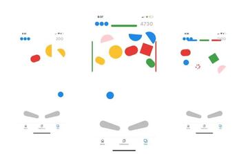 Así es la interfaz del minijuego de Pinball que Google oculta en su app iOS