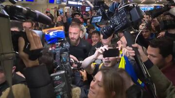 Locura total en Argentina por la llegada de De Rossi