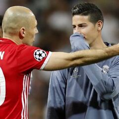 James, por ejemplo de Robben: Del Real a triunfar en Bayern