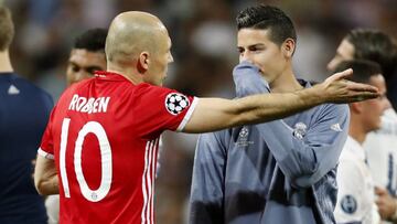 James, por ejemplo de Robben: Del Real a triunfar en Bayern