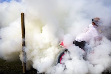 Espectáculos previos al inicio de la carrera. 