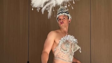 Dabiz Muñoz luce el vestido de Cristina Pedroche de las últimas Campanadas, y anuncia: “Lo mismo el año que viene no puedo ponérmelo”