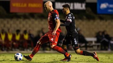 Un doblete del delantero italiano le dio la victoria al actual campe&oacute;n de la MLS en su primer partido de preparaci&oacute;n ante los Xolos de Tijuana en San Diego.