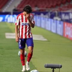 João Félix se marchó cabizbajo del césped del Metropolitano