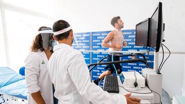 Toño, en una prueba de esfuerzo.