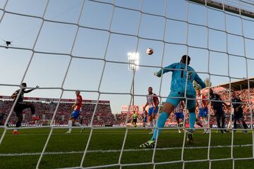 Tchouameni cabeceó así en el 0-2.