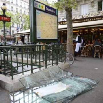 Resultado de los disturbios en París.