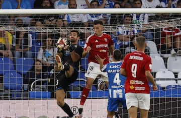 Germán Parreño en el partido ante el Teruel.