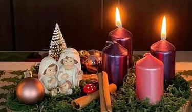Este día de diciembre del 2025 se enciende la primera vela de la Corona de Adviento en México 
