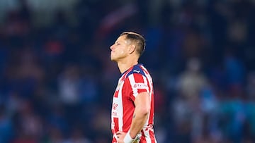 Javier Chicharito Hernandez of Guadalajara during the quarter-final second match between Cruz Azul and Guadalajara as part of the Liga BBVA MX, Torneo Apertura 2025 at Olimpico Universitario Stadium, on November 30, 2025 in Mexico City, Mexico.