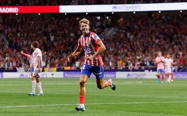 El jugador colchonero ha decidido ser el goleador del equipo, al menos en las dos primeras jornadas. Al igual que en el partido contra el Villarreal, ante el Girona volvió a sacar el látigo de su pierna diestra y sumo otro punto.