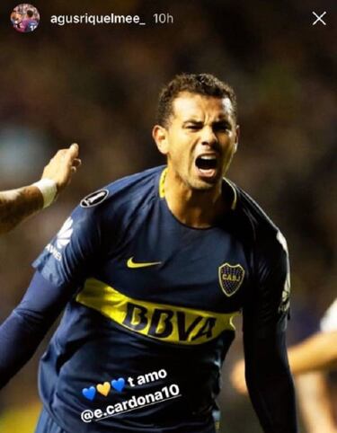 El hijo de Riquelme respalda a Edwin Cardona