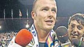 <b>EL REY DAVID. </b>La actuación de Beckham no defraudó a sus fans. A pesar de recaer de su lesión en el tobillo, ayudó al equipo para lograr un empate que sabe a título.