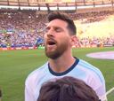 Messi sorprende: ¡cantó el himno en el Maracaná!