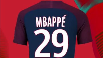 Mbappé llevará el 29 en el PSG.