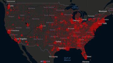 Para este lunes, Estados Unidos report&oacute; m&aacute;s de 965 mil casos confirmados, pero el lado positivo fue que tuvieron las 24 hrs con menos decesos en semanas.