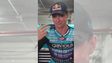 Luego de una buena temporada en el 2024 en el Moto3, David Alonso da un salto a la Moto2 con Aspar Team.