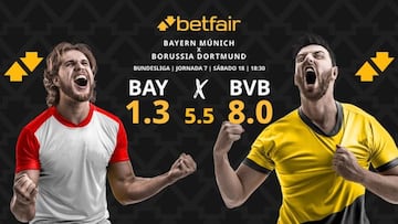 Bayern Múnich vs. Borussia Dortmund: horario, dónde ver, pronósticos y clasificación