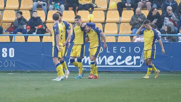 14/01/23 PARTIDO PRIMERA RFEF 
AD ALCORCON - RC DEPORTIVO DE LA CORUNA
PABLO GARCIA CELEBRA EL 1-0 GOL ALEGRIA