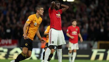 Pogba falla un penalti en el empate ante el Wolves